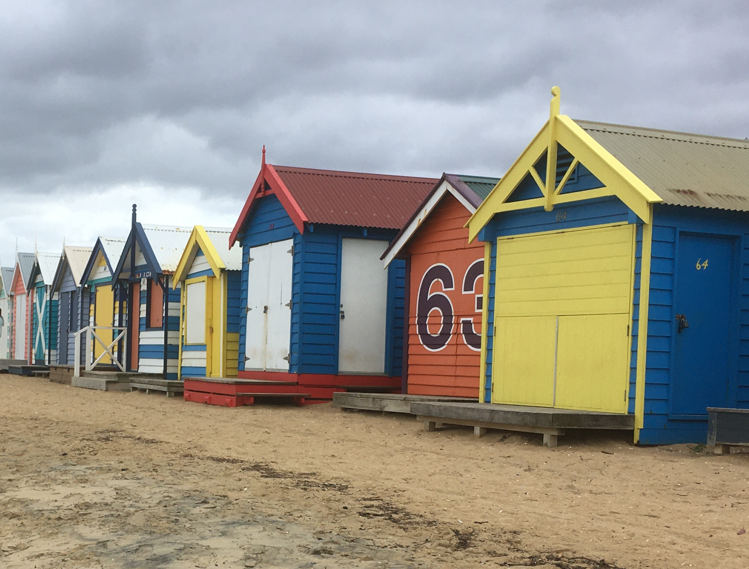 Brighton Beach boxes - built heritage at the coast