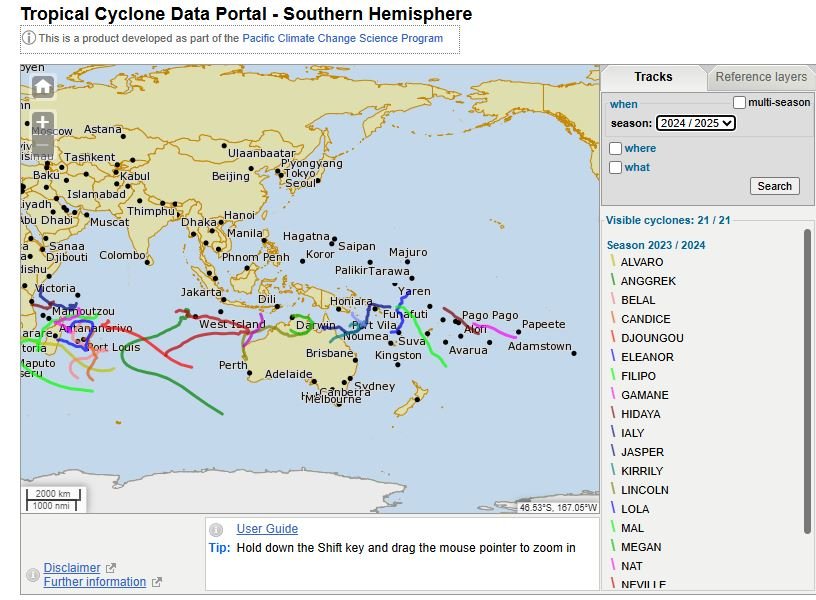 Tropical cyclones