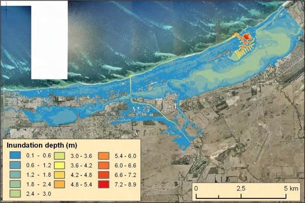 Inundation map