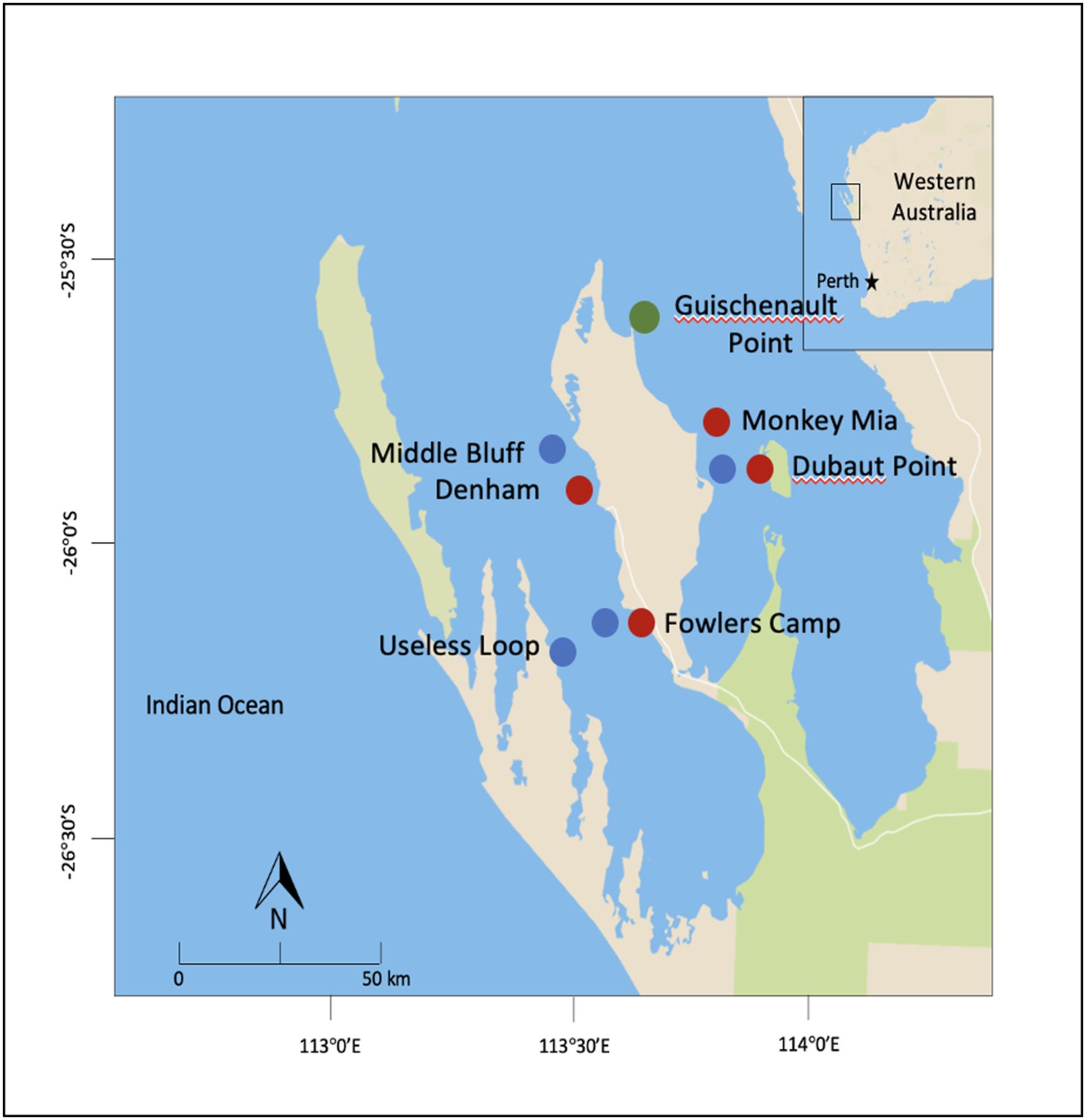 map of Shark Bay