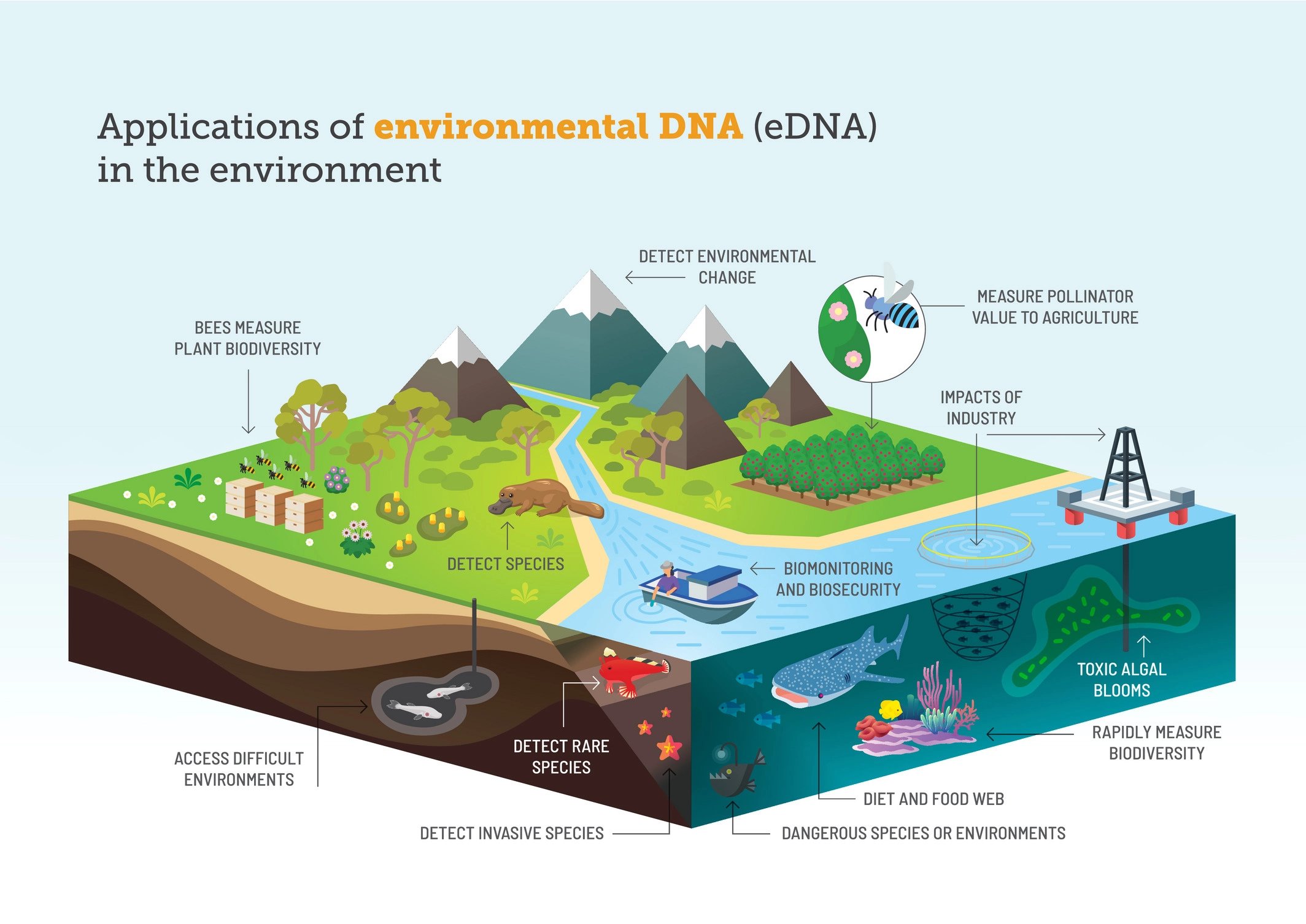 eDNA uses across the landscape