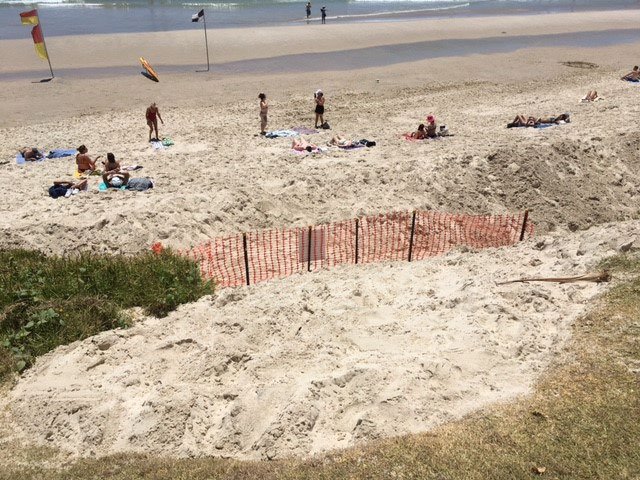 Byron dunes_fenced off