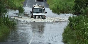 flooded road